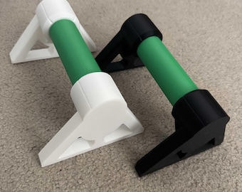 Mini Calisthenics Parallettes | 3D Printable Push Up Bars STL File | Parametric Home Gym, Handstand & Planche Trainer | STEP STL 3MF