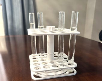Adjustable PETG Test Tube Rack | Collapsible Lab Organizer, Propagation Station