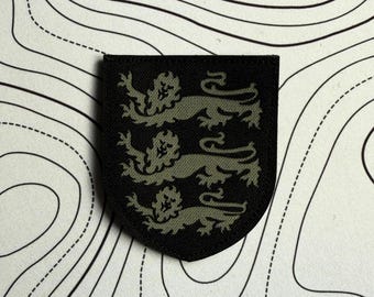 England 3 lions patch (black and gray)