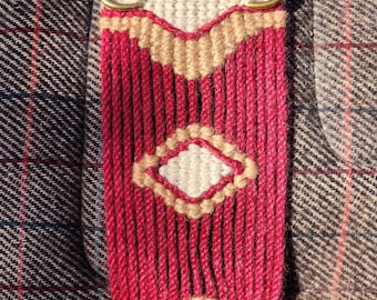 29" Cinch/Girth para sela de cavalo - Mohair, 17 fios, estilo reto