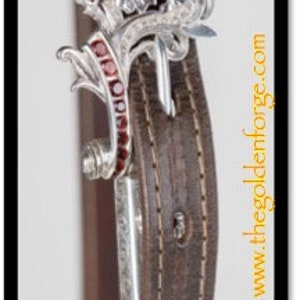 Headstall Leather Headstall/Horse Bridle with Silver and Gemstones image 4