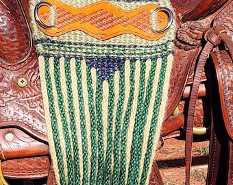 Cilha/Cilha de 32" para sela de cavalo - Mohair, 25 fios, estilo roper
