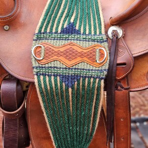 Western Neoprene Girth Cinch Strap For Horses - Stainless Steel Hardware, Sizes 22-36 Inches