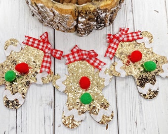 Gingerbread Bow, Christmas Bow, Holiday Bow