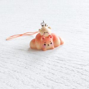 Croissant Keychain | Animal Bread | Phone Chain