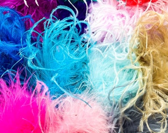 Feather Clip ~ Fluff Bow ~ Ostrich Feather