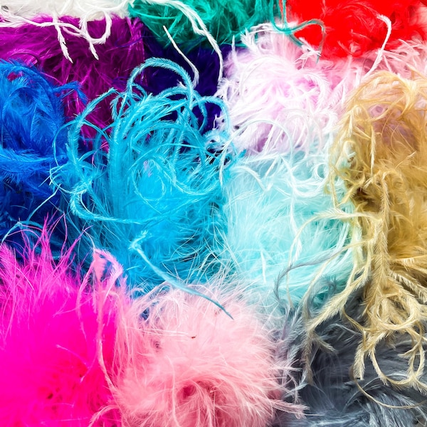 Feather Clip ~ Fluff Bow ~ Ostrich Feather