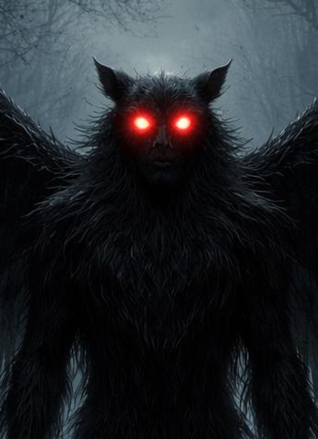 Mothman Cryptid Poster, Modern Folklore Art Digital Files - Etsy