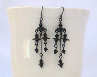 black beauty earrings