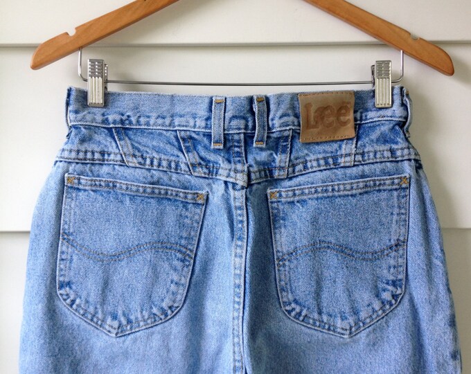 Vintage Lee Mom Jeans 1980s 1990s Very High Waisted Relaxed - Etsy