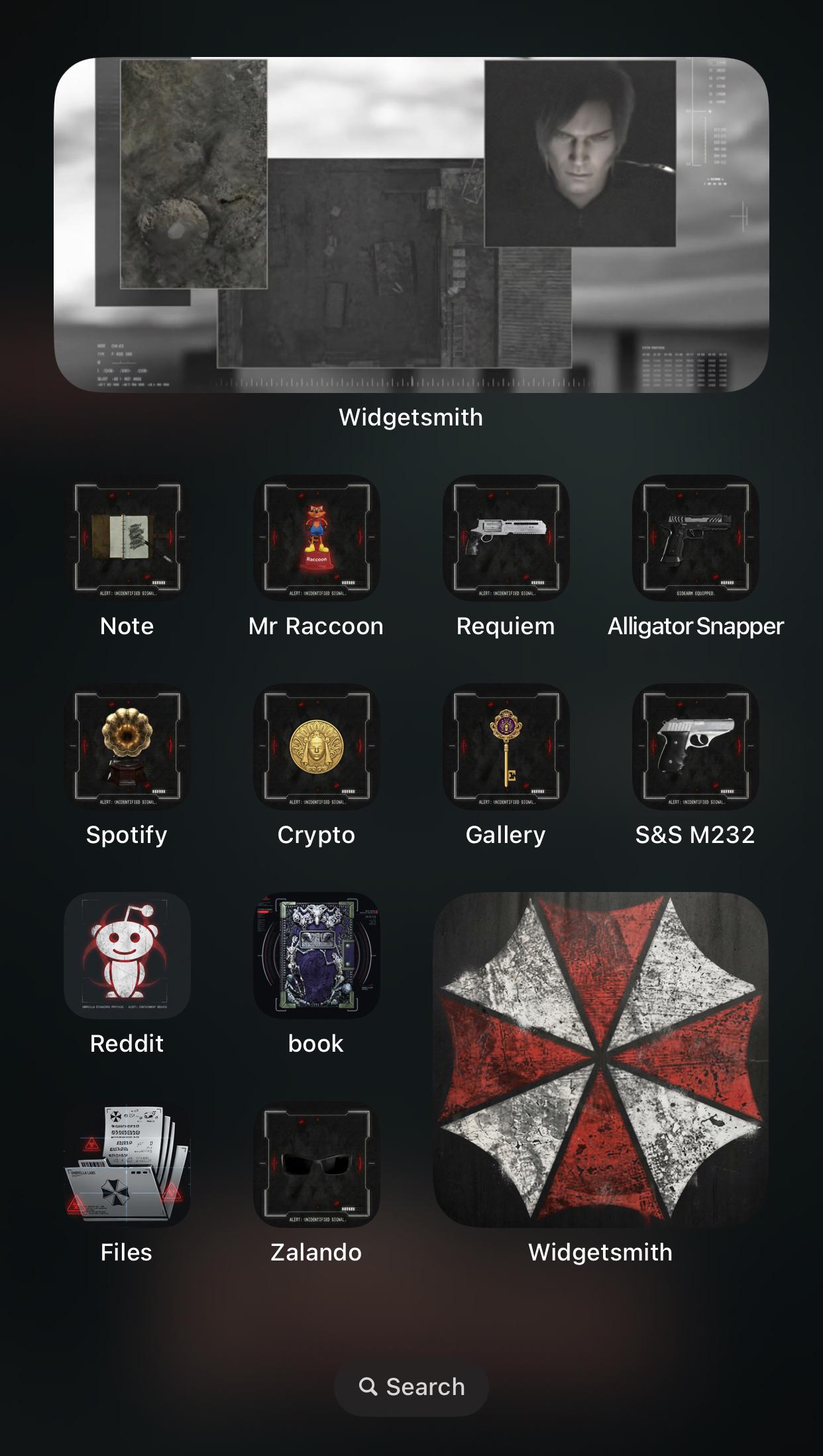 Hrorr Ios Resident Evil Inspired App Icons Pack Survival Horror Ios & Android ...