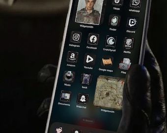 Resident Evil Inspired App Icons Pack Survival Horror iOS & Android Icons Dark Tactical Home Screen Theme