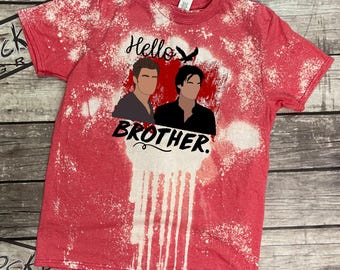Vampire Diaries Bleached Shirt