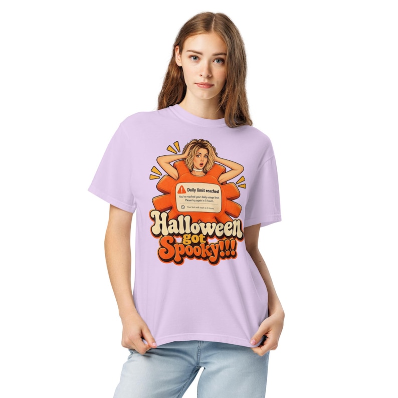 Claude AI Halloween Shirt, Daily Limit Reached, Funny Programmer T ...