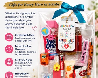 Nurse Graduation Gift Bag | CNA, RN, NP Appreciation Care Package Set