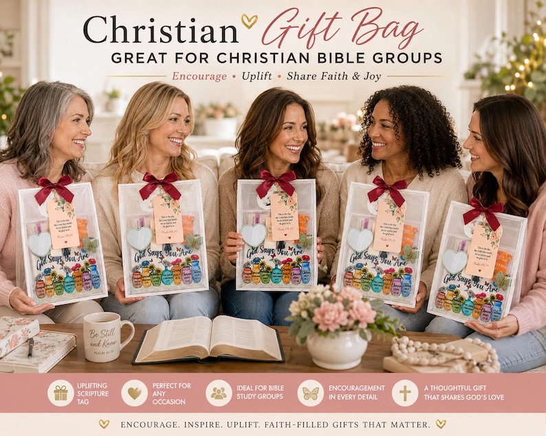 Gift Bag for Christian Women, Sister, Friend, Bible Study Gift, Ladies Group, Daughter, College Student, Faith Encouragement, Spa Self Care bild 2