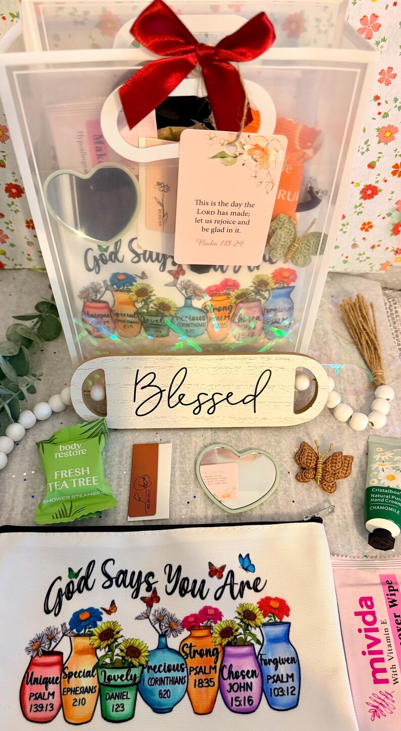 Gift Bag for Christian Women, Sister, Friend, Bible Study Gift, Ladies Group, Daughter, College Student, Faith Encouragement, Spa Self Care bild 17