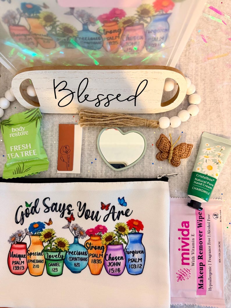 Gift Bag for Christian Women, Sister, Friend, Bible Study Gift, Ladies Group, Daughter, College Student, Faith Encouragement, Spa Self Care bild 12
