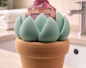 Zeephouder voor vetplanten | Past op Bath & Body Works-flessen | Terracotta plantenpot badkamerdecoratie