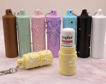 Aanpasbare 3D-geprinte chapstickhouder sleutelhanger | Accessoire voor lippenstifthouder
