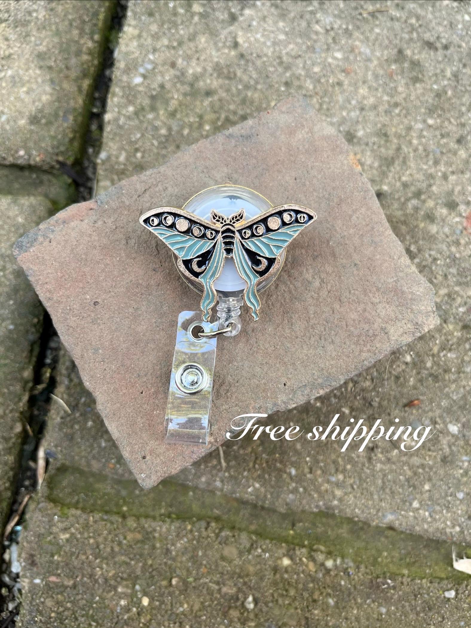 Blue Moth Pin - Etsy