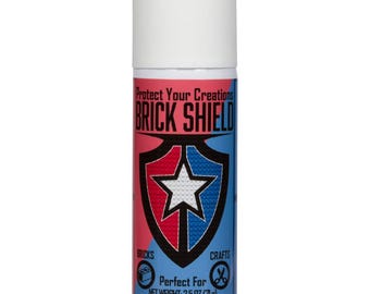 BrickShield Plastic Adhesive Spray Glue - Temporary Glue Spray Adhesive for Bricks, Blocks and Multipurpose - Ideal Spray for Crafts, Lego