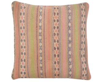 Handwoven Wool Kilim Pillow Cover