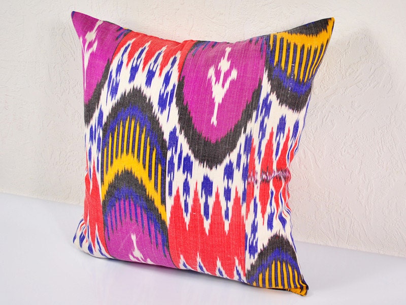 Ikat Pillow Hand Woven Ikat Pillow Cover IP64 A5181AA3 Etsy