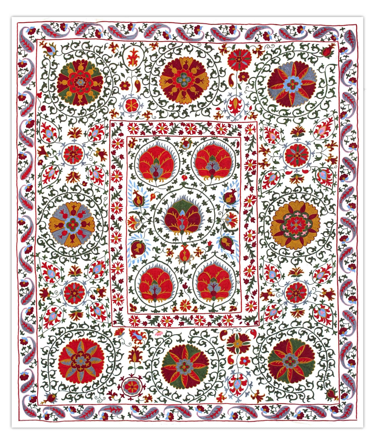 Handmade Modern Suzani Etsy 