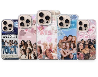Etui na telefon Katseye Kpop Girl Band Collage na iPhone'a, Samsunga i Pixela
