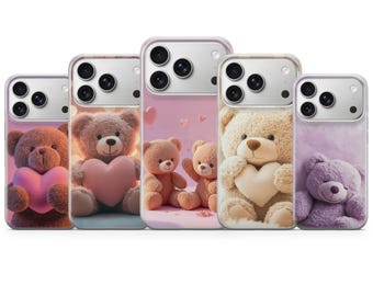 Etui na telefon z misiem, etui Kawaii Bear na iPhone'a, Samsunga, Pixela