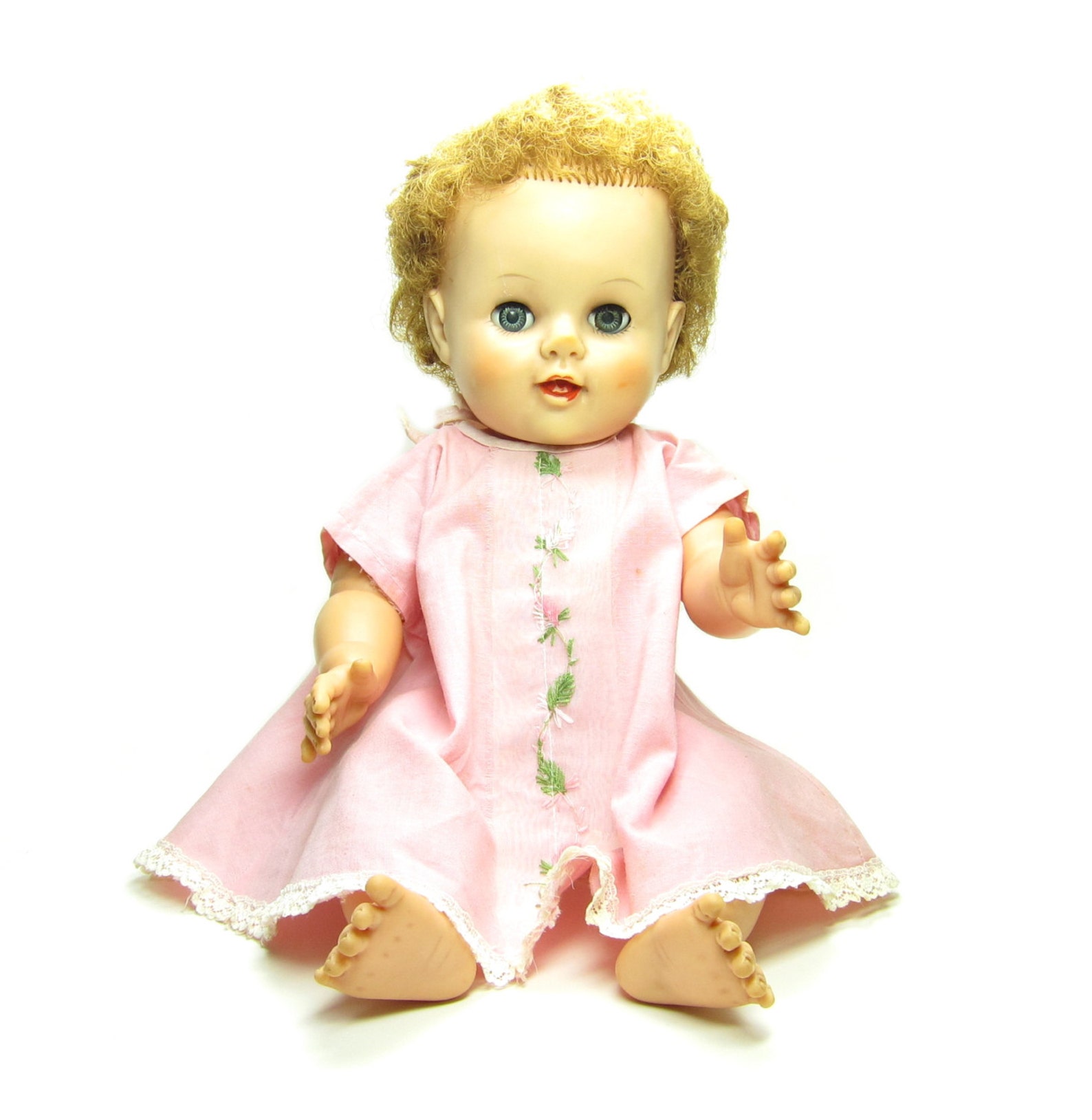Baby Doll 1950s Vintage 15 Inch Drink & Wet with Sleepy Eyes Etsy