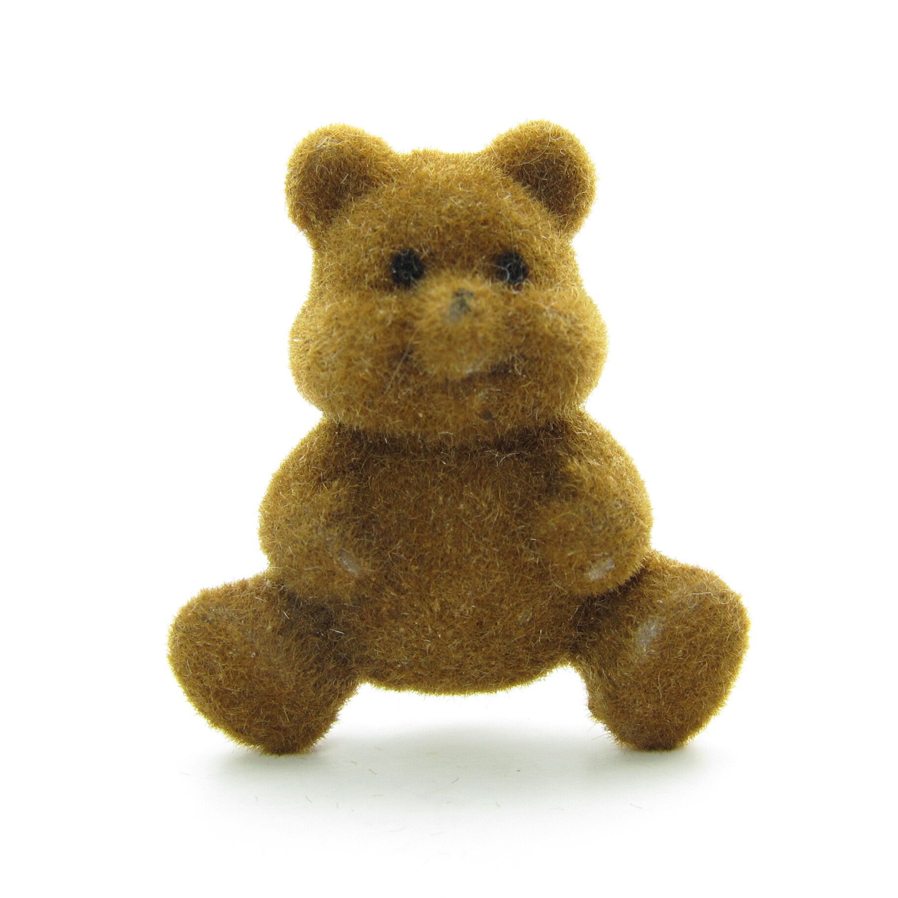 flocked teddy bears
