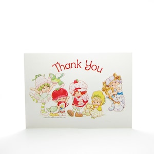 Carte postale Carte postale Shortcake vintage Card avec Cherry Cuddler, Lime Chiffon, Butter Cooki - Gâteau Angel