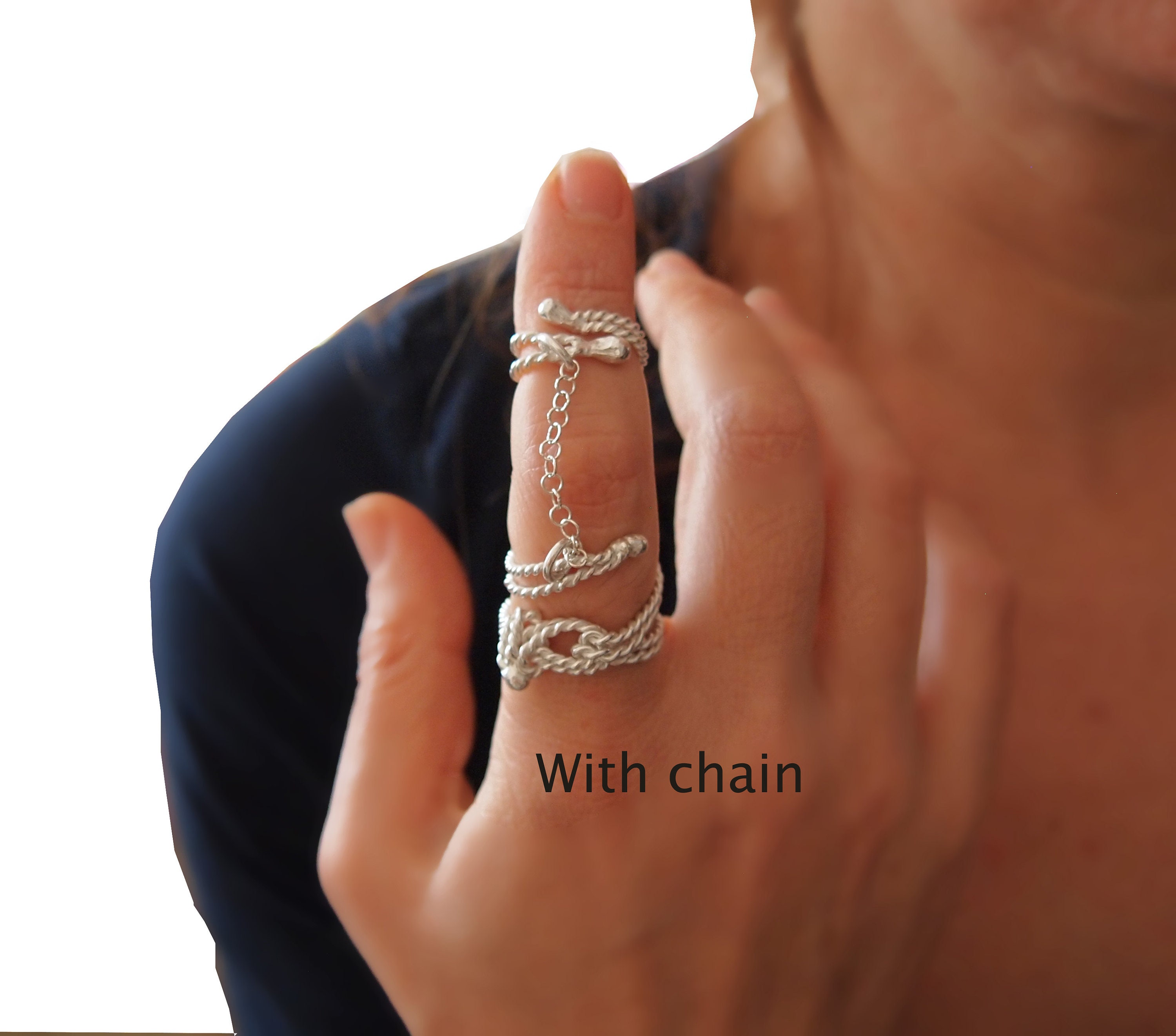 rope knot ring SV925 | Ril.