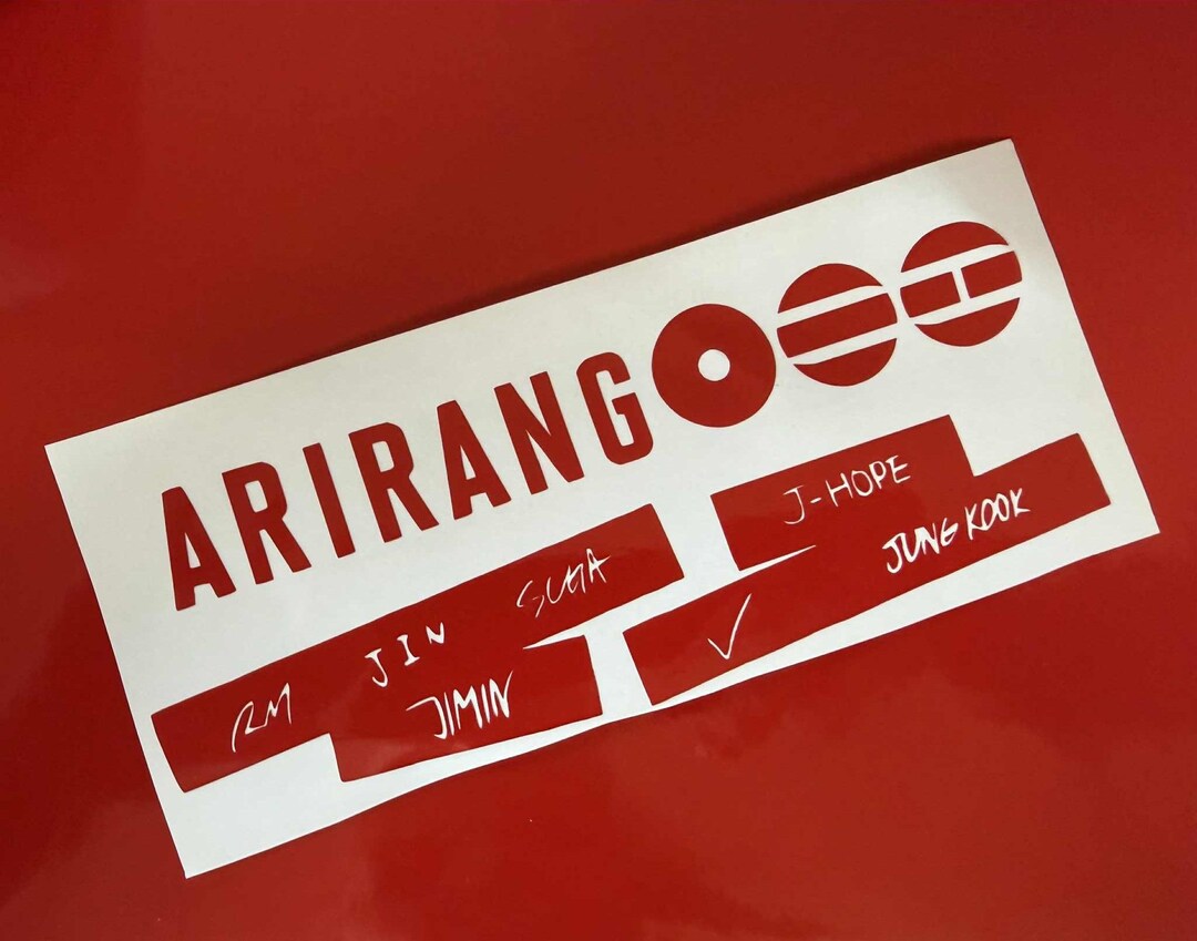 Ariyan Sticker ARIRANG Lightstick Decal - Etsy UK