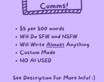 Jordyne's Writing Commissions! (Word Count Option)