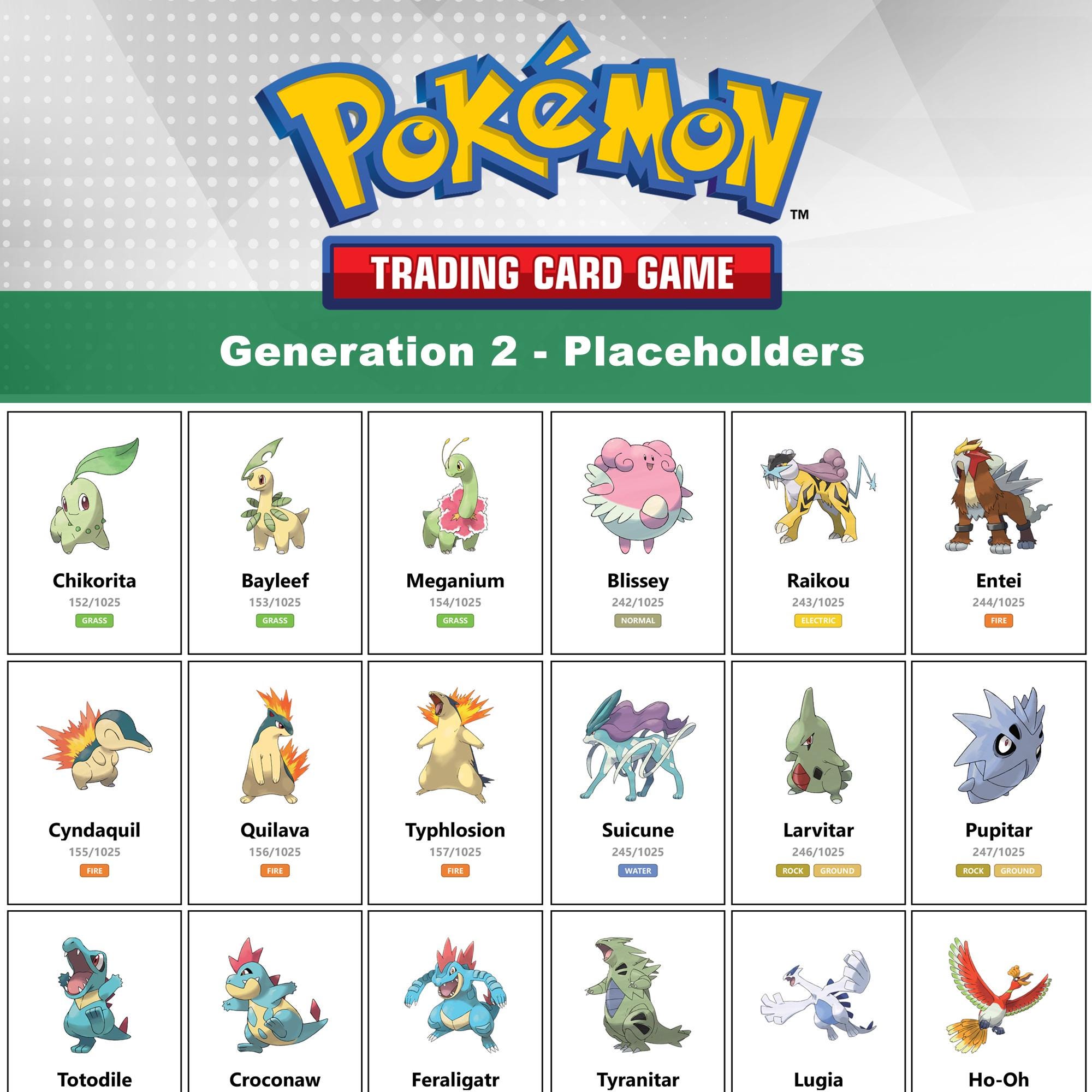 Johto Pokedex - Etsy