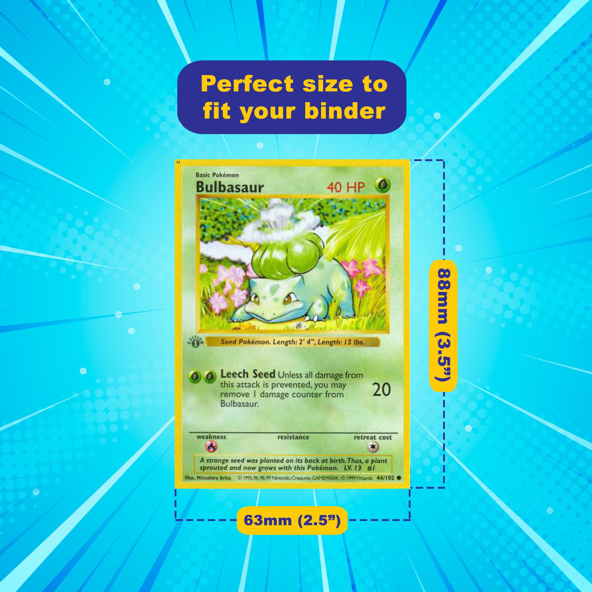 1999 Base Set Placeholders Printable Master Set, Pokemon Binder Inserts ...