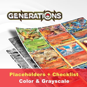XY: Generationsplatshållare, utskrivbart masterset, Pokémon-pärminlägg + checklista (digital nedladdning)