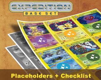 E-card: Expedition Base Set Placeholders, Printable Master Set