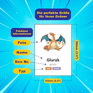Nationale Pokedex-plaatsaanduidingen Duitse namen | Deutsch Afdrukbare Pokemon Binder-bijlagen | Alle 1025 Pokemon-pagina's afbeelding 3
