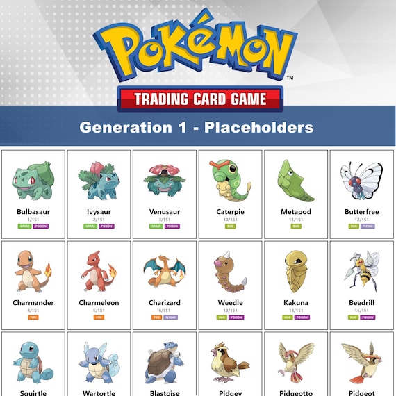 all generation 1 pokemon cards Amazon.com: Kanto Generation 1 Pokmon Compatible TCG Random Assortment  Bundle