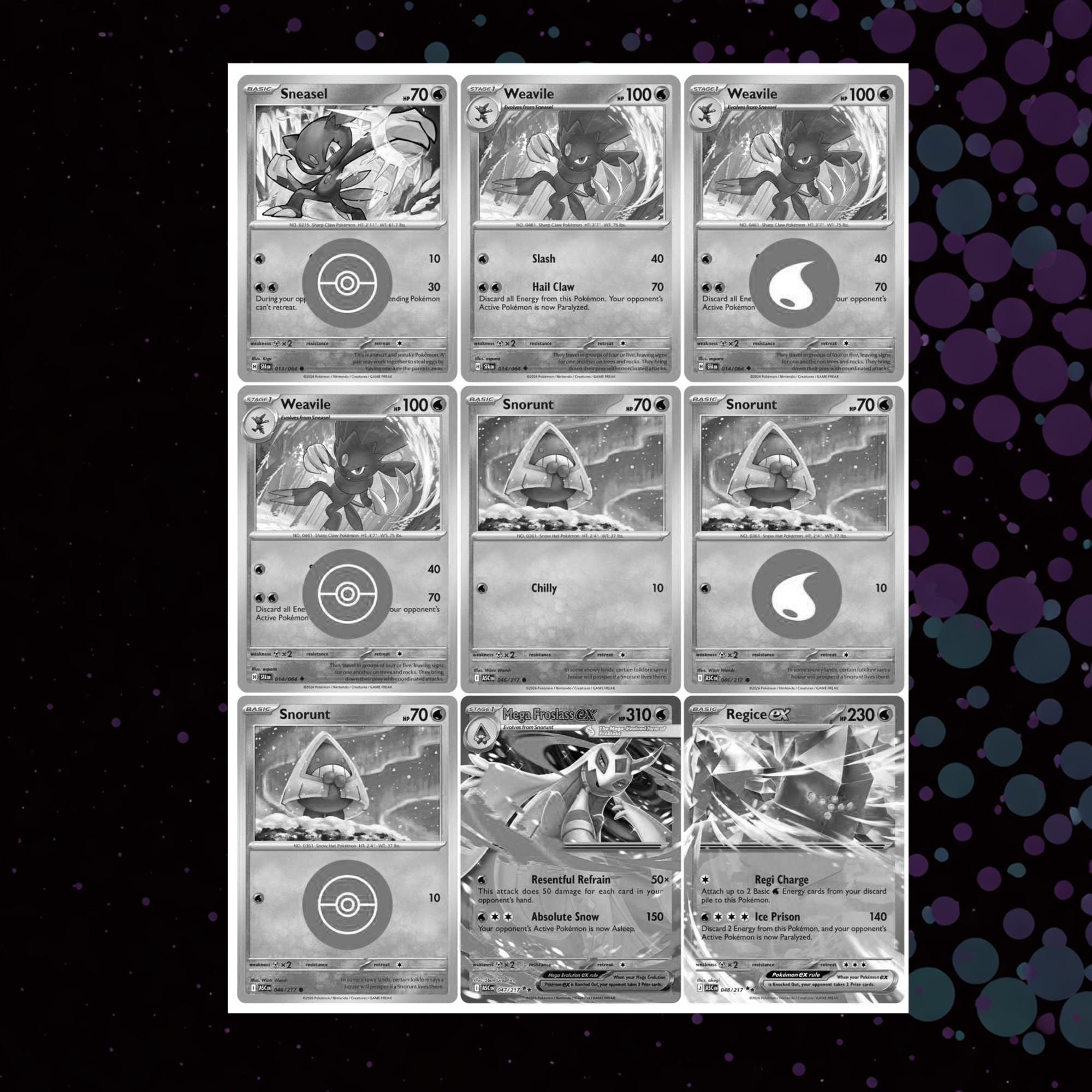 Mega Evolution: Ascended Heroes Placeholders, Printable Master Set ...