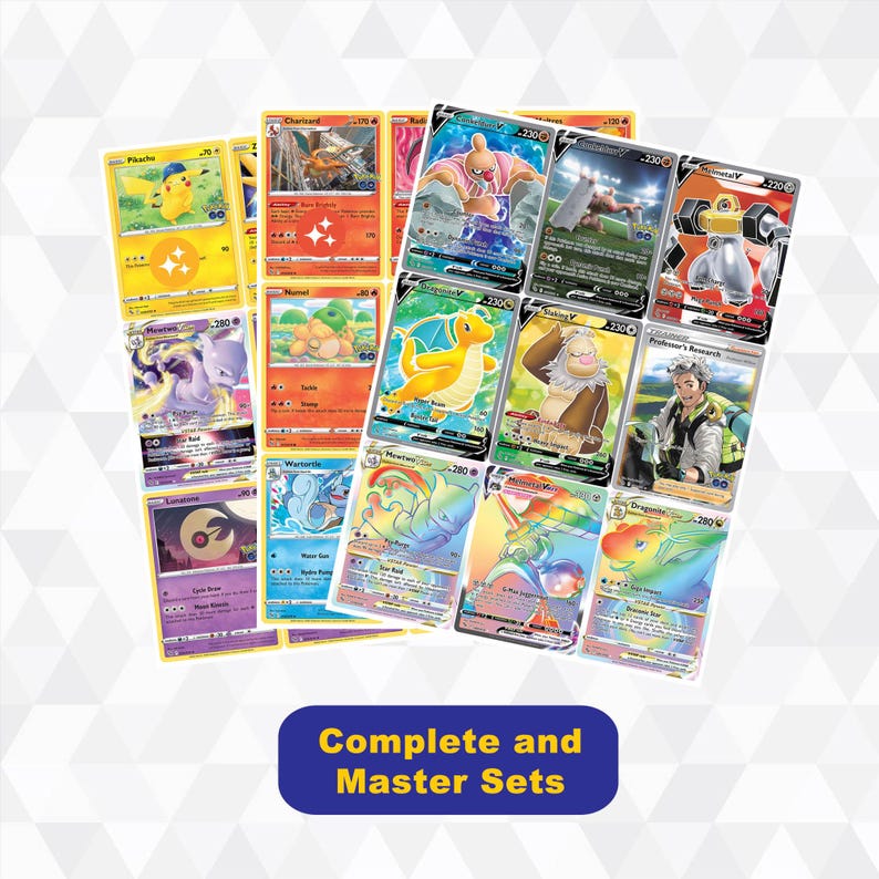 Pokémon GO Placeholders, Printable Master Set, Pokemon TCG Binder ...