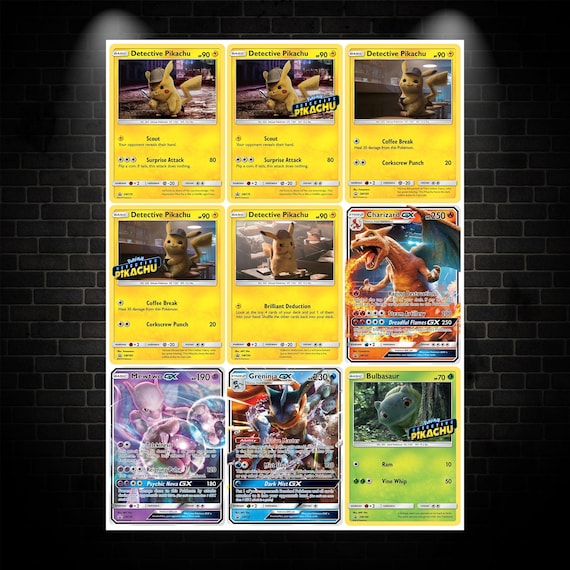 detective pikachu pokemon card set list 5 Assorted Movie Holo Cards Time for some serious Pokmon sleuthing Here's Your First Look At