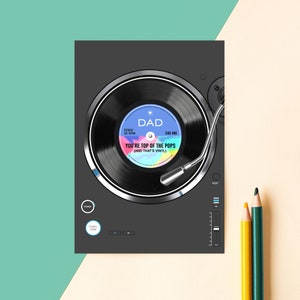 Funny Vinyl Father's Day Card, Father's day Card, Pun Card, Vinyl Lover, Record Lover, Dad Birthday Card, Card for Dad, Music Lover, Vinyl