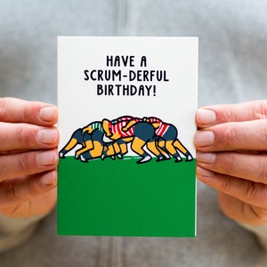 Funny Rugby Birthday Card - Birthday Card - Rugby Lover Birthday Card - Card for Dad - Card for Boyfriend - Rugby Pun - Gift For Rugby Lover