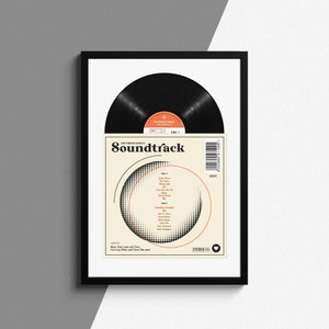 Personalised Soundtrack Print, Personalised Family Print, Personalised Music Print, Personalised Favourite Songs, Family, Gift for Family