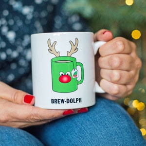 Funny Tea Mug, Christmas Mug, Funny Mug, Tea Mug, Holiday Gift, Tea Slogan, Stocking Filler, Tea Pun, Christmas Gift, Token Gift, Tea Lover